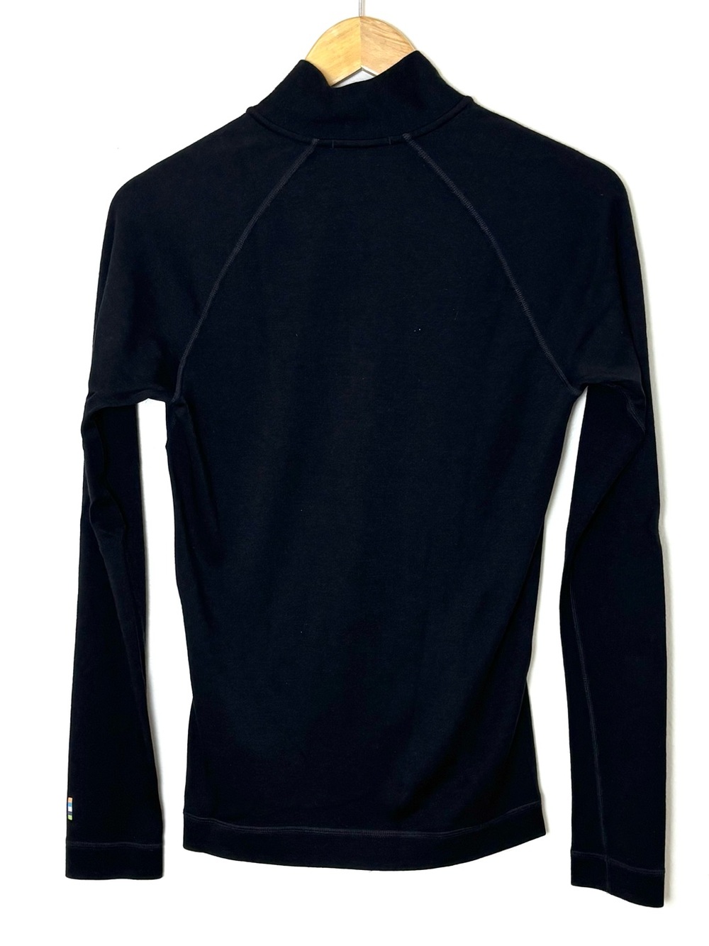 Smartwool Merino 250 Black 1/4 Zip Thermal Base Layer 100% Merino Wool Women’s L - Picture 5 of 5